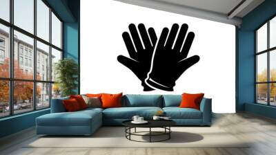 Icon of protective gloves. Wall mural