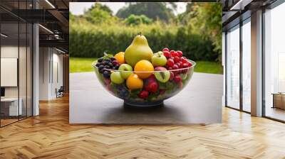 fruit in a bowl background Wall mural