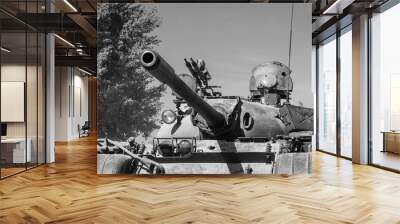 TANK - Armored military vehicle from Cold War period of Soviet construction Wall mural