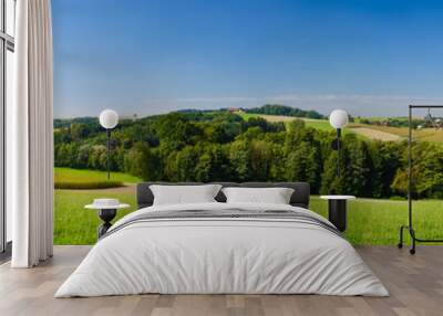 panoramic vie of a landscape in the lower austrian region mostviertel Wall mural