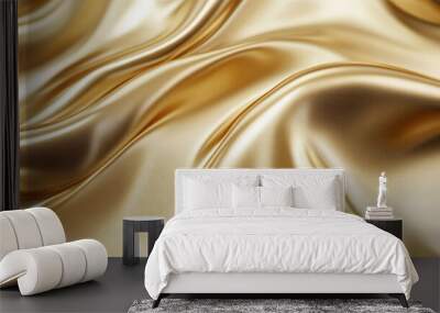 A luxurious gold background with a smooth, shimmering finish. The surface exudes opulence and elegance, perfect for high-end designs. Wall mural