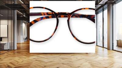 eyeglasses isolated over transparent background Wall mural