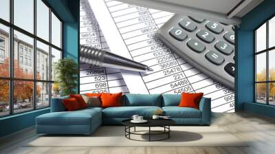 finance business calculation Wall mural