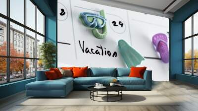 concept for vacation Wall mural