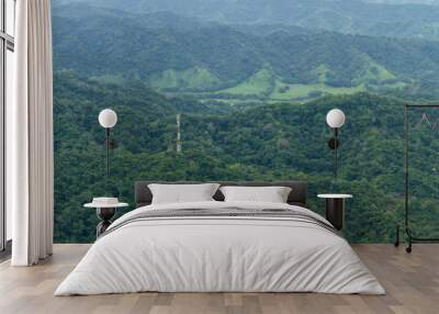 mountain top from above Wall mural