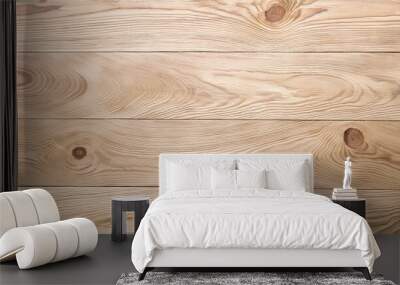 Natural wood texture, top view of natural pattern for backdrop, light wooden color, abstract background. Wall mural