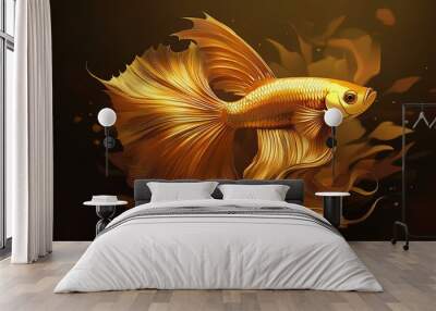 Golden Fish Wall mural