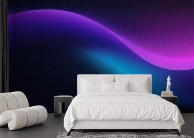 Grainy dark gradient background: blue, purple, magenta, pink, black abstract texture. Wall mural