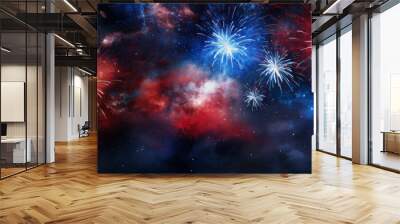 A colorful fireworks display in the sky Wall mural