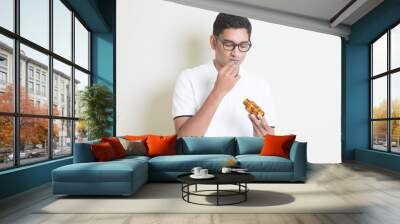 eating medicine pill Wall mural