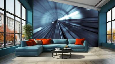 motion blur of tunnel Wall mural