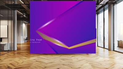 Colorful geometric background with gradient motion shapes composition. Eps10 Wall mural