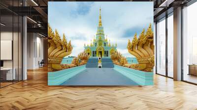 Chonburi, Thailand Pagoda at Saen Suk Temple Bangsaen, Province Chonburi Thailand Wall mural