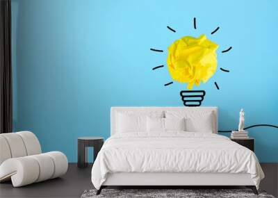 Creative idea. Concept of idea, innovation and Inspiration Wall mural