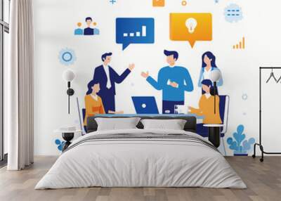  empower encourage employee speak out talk discuss    Wall mural