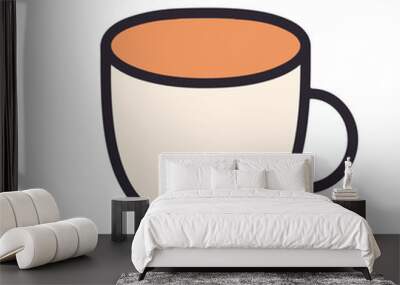 cup icon Wall mural