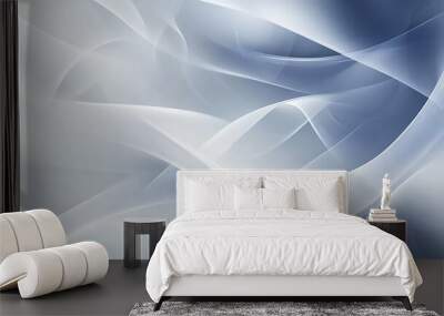 Abstract gray vector background on white Wall mural