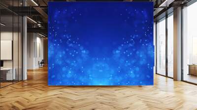 Blue background with particular background Wall mural