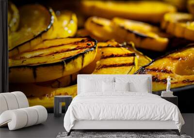 Grilled yellow squash Wall mural