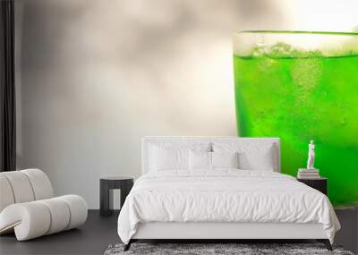 Fresh drinks with ice. Wall mural