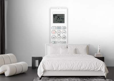 Remote control air-conditioner with white background isolate Wall mural