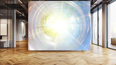 Abstract galaxy whirlpool with light. The elements of this image furnished by NASA. Wall mural