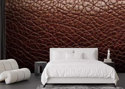 brown leather textured background genuine leather texture material wallpaper design Wall mural