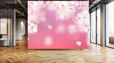 Delicate floral design. Wall mural