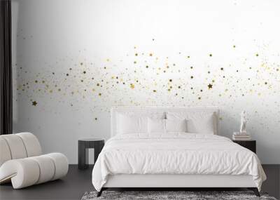 Light gold glitter confetti texture Wall mural