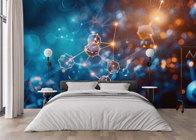 Education, science and medical abstract background Wall mural