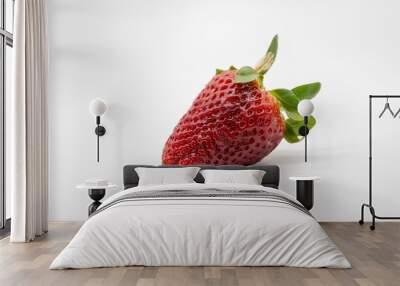 strawberry, isolated on white background Wall mural