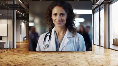 female doctor in hospital Wall mural