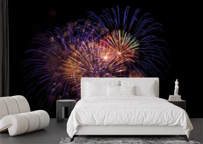 colorful fireworks Wall mural