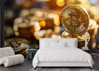 Sumptuous investment opportunities in digital currencies Wall mural