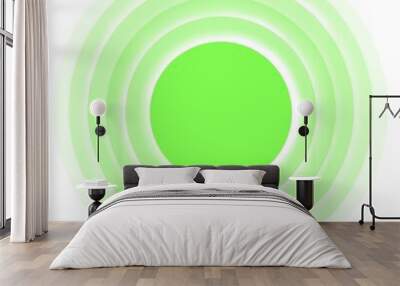 background, green background, abstract green background, abstract background with circles, abstract background with circles, 3D, round, spiral, green, green background, wall, green circle, circle Wall mural