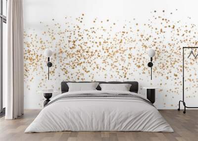 gold sparkle splatter border Wall mural