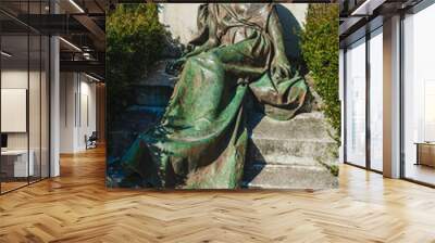 statue of a dying woman Wall mural