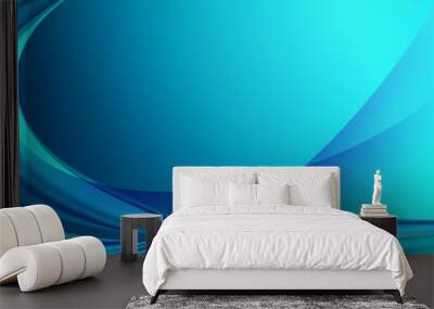 Abstract blue color background. Dynamic shapes composition. gradient blue. bright light. Wall mural