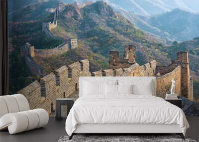 The beautiful great wall of China Wall mural