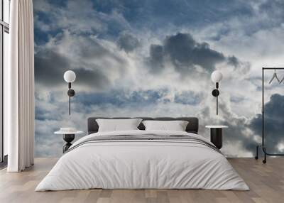 Clouds and sky On a beautiful and bright day Wall mural