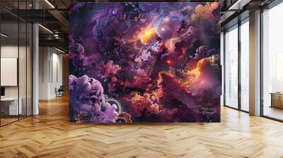 Starry Constellations Ancient Gods and Heroes Patterns in the Cosmic Tapestry Wall mural