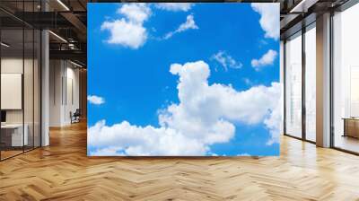 clouds in blue sky Wall mural