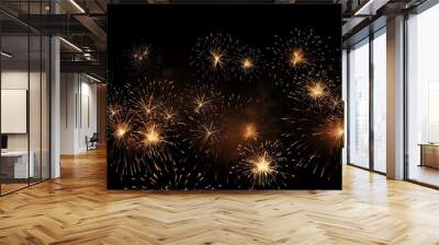 Background abstract firework for celebrate, Fire work Fire cracker in the night of new year chinese new year, Happy 2024 Wall mural