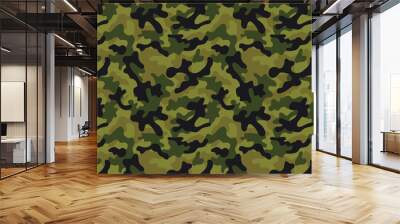 Camouflage seamless pattern Wall mural