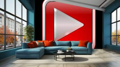 Play Button Wall mural