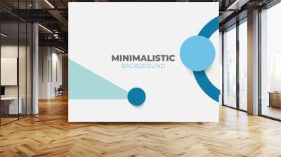 Minimalist Background Suitable for Banners, Presentations, Business Cards, Covers, Layout, or Wallpaper. White Geometric Background for Business Design Wall mural