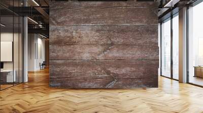 texture of old wood. old  wooden planks background  Wall mural