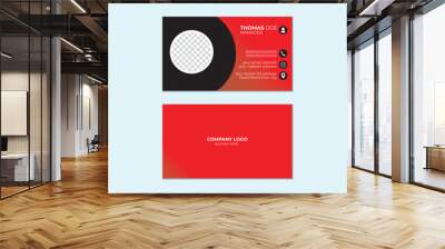 professional,modern and clean,Simple business card layout, Wall mural