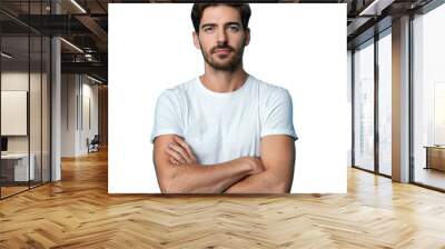 Man with White T-Shirt Wall mural