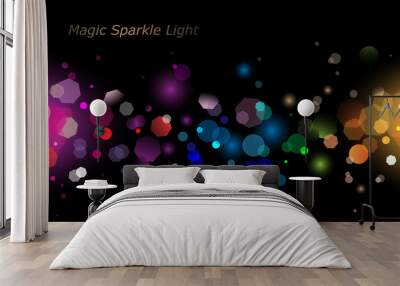 magic sparkling light Wall mural